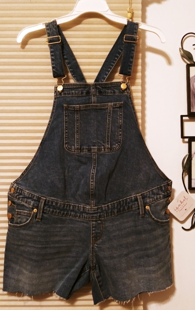 Women's maternity short coveralls